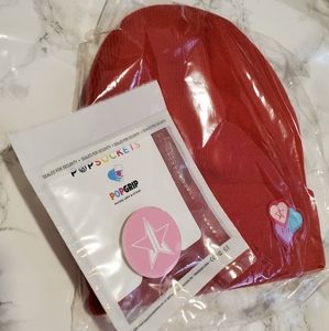 NWT Jeffree Star Beanie and Popsocket